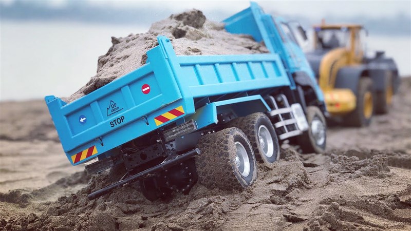 RC construction | Xe ben chở cát | Rc Hino | Rc Man | RC Volvo | Wheelloader Volvo
