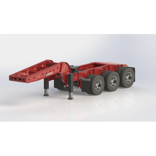 DPS JEEPS DOLLY TRIAXLE TRAILERS 1/14 SCALE